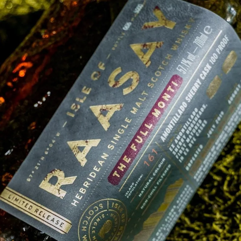 Isle of Raasay Full Monti single malt whisky 57,1% sherry