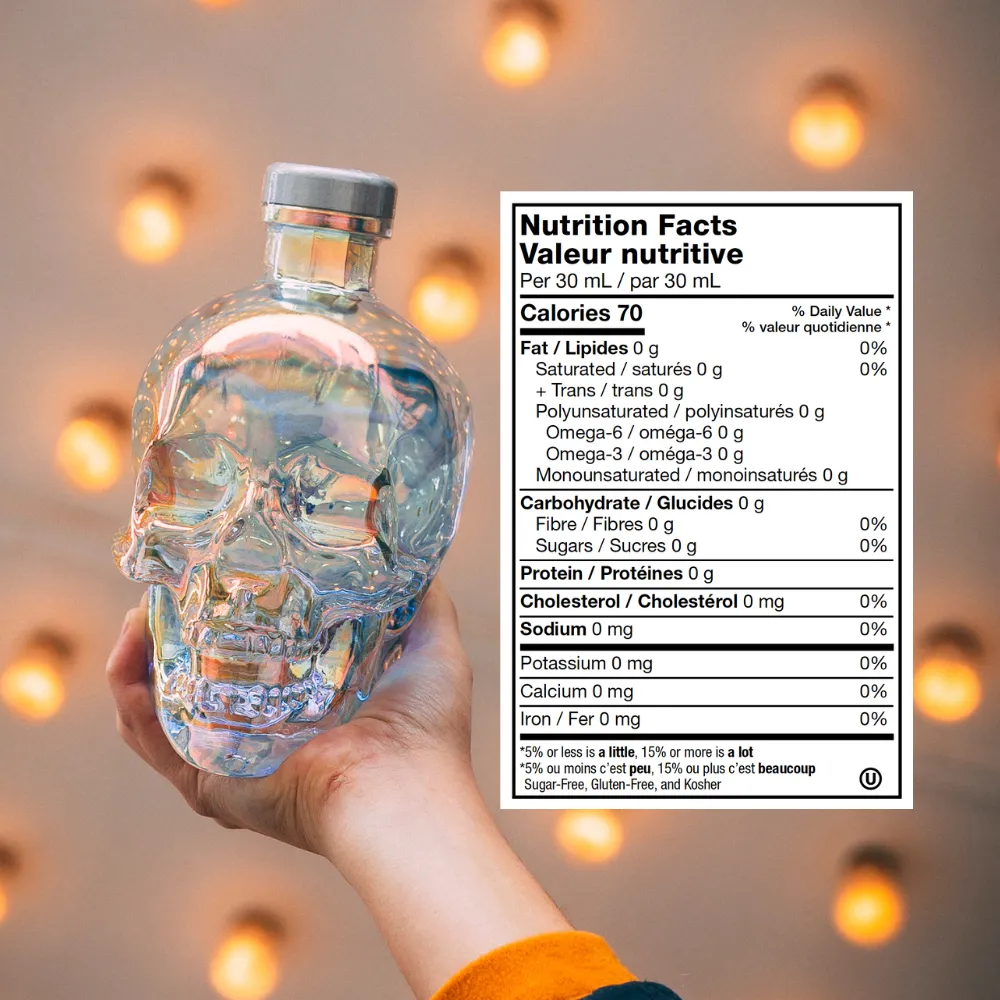 Crystal Head Aurora vodka 75 cl met 6 shotglazen tarwe