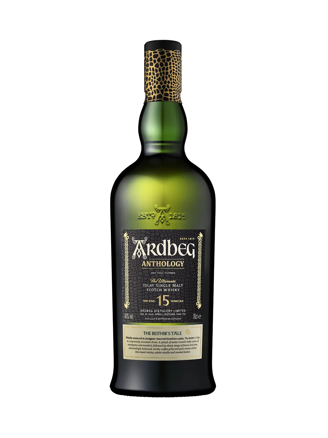 Ardbeg Anthology Beithir's Tale 15 Years single malt whisky charred