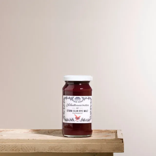 Stork Club whiskey fruitspread 240 g zure kers