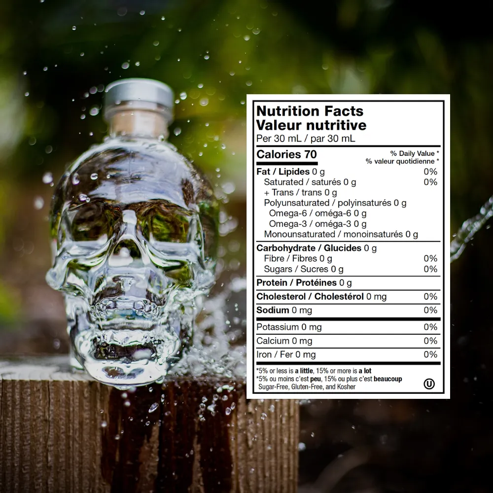 Crystal Head Original vodka 75 cl met 2 glazen neutraal