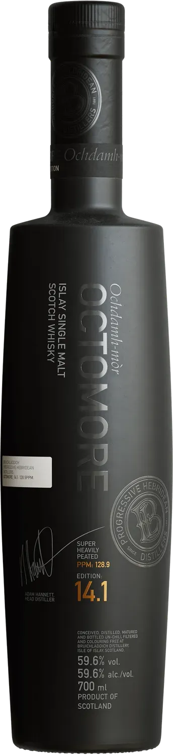 Bruichladdich Octomore Edition 14.1 Whisky 70cl zwaar geturfde