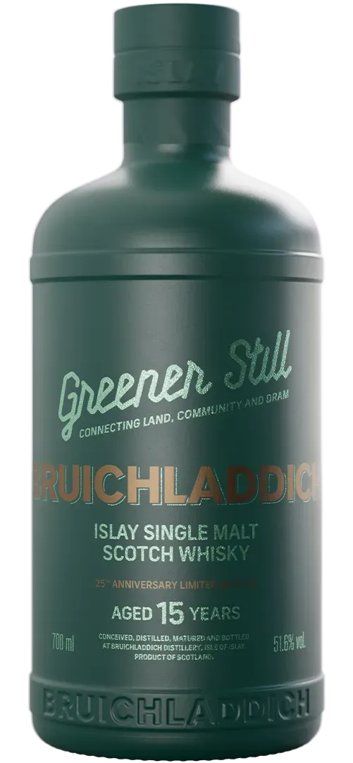 Bruichladdich Greener Still Single Malt Whisky 70cl 15 Jaar