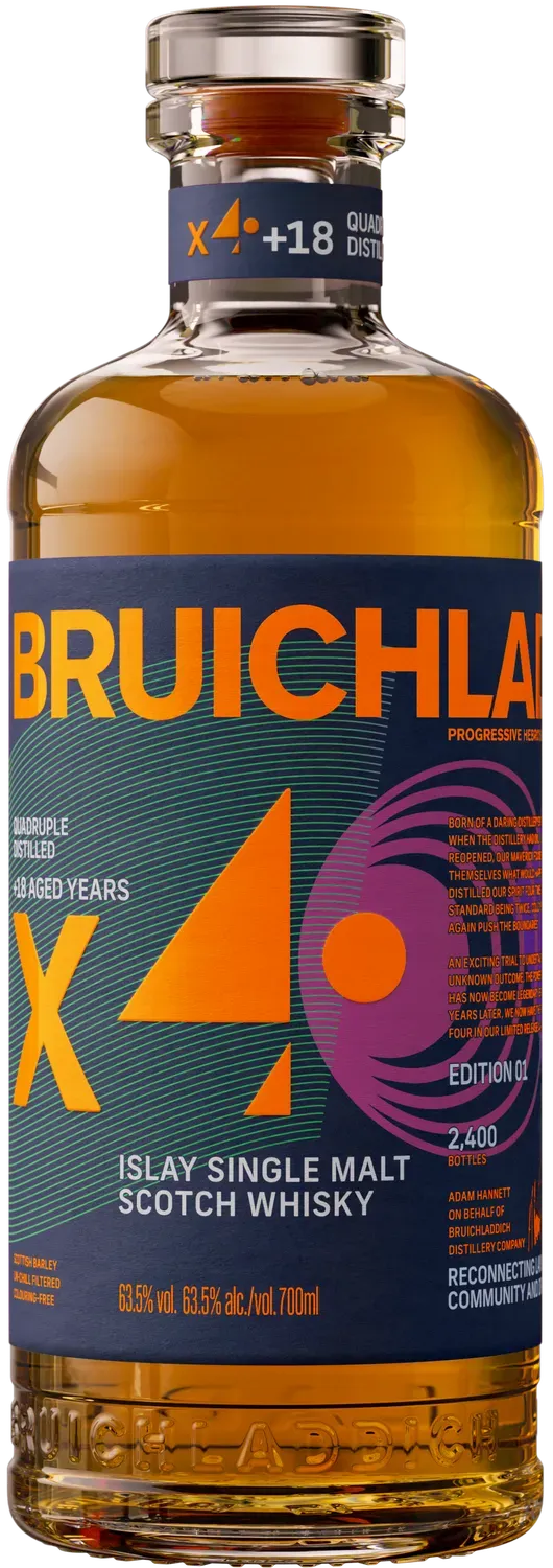 Bruichladdich X4+18 Edition 01 Single Malt Whisky 70cl 18 Jaar