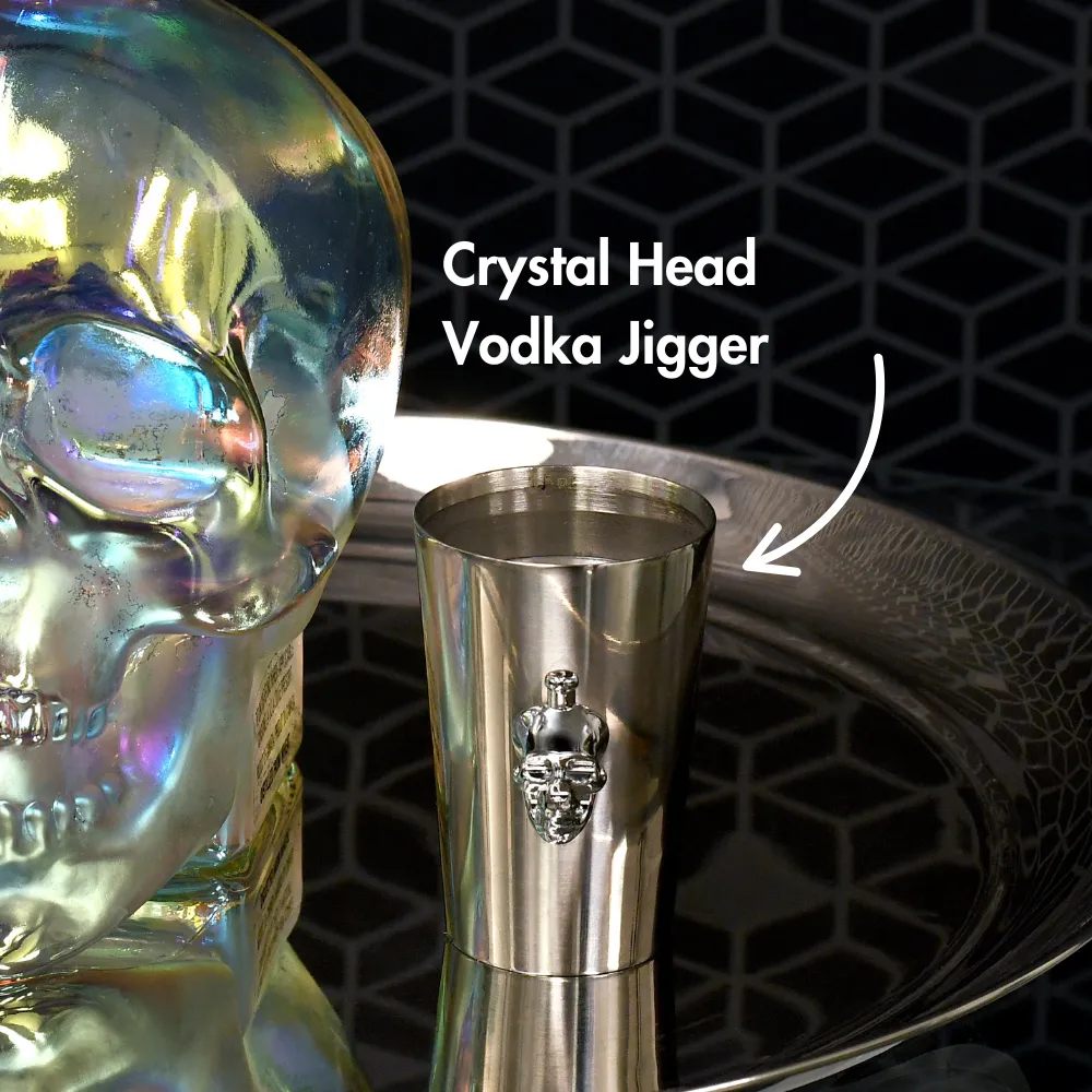Crystal Head Ultimate vodka set 3x75cl met barware agave