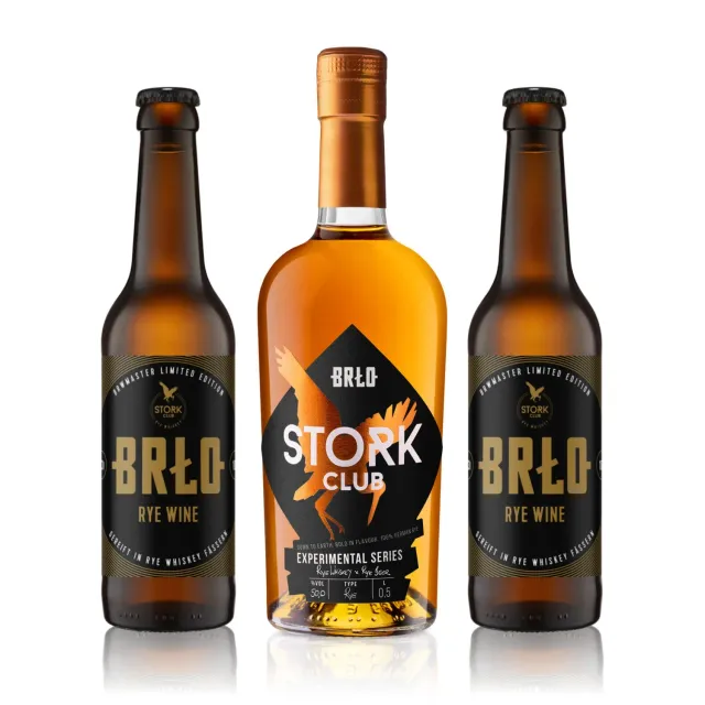 Stork Club Experimental BRLO Rye Whisky Set 50% Beperkt