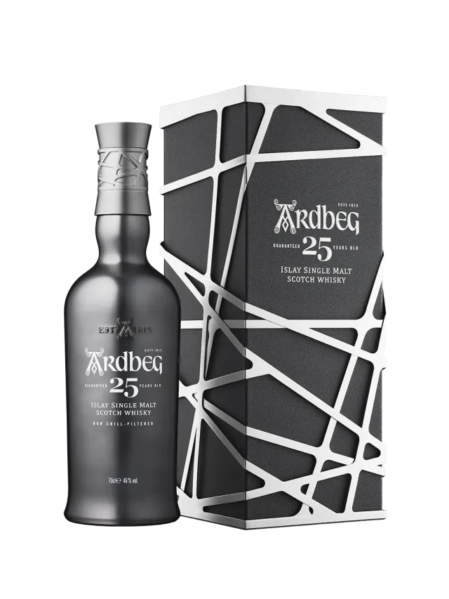 Ardbeg 25 Years Old single malt whisky ex-bourbon zeldzaam