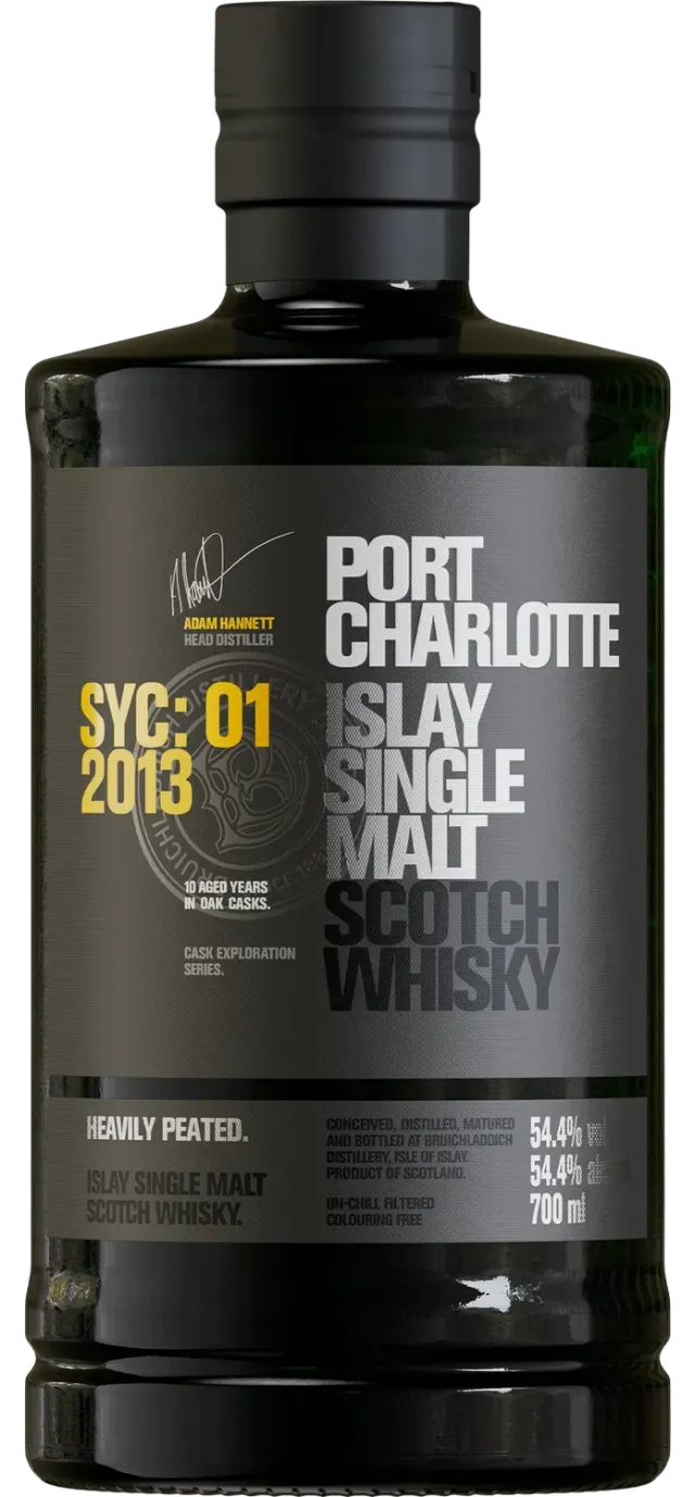 Bruichladdich Port Charlotte SYC:01 single malt whisky 70cl