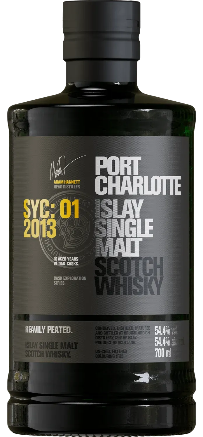 Bruichladdich Port Charlotte SYC:01 single malt whisky 70cl