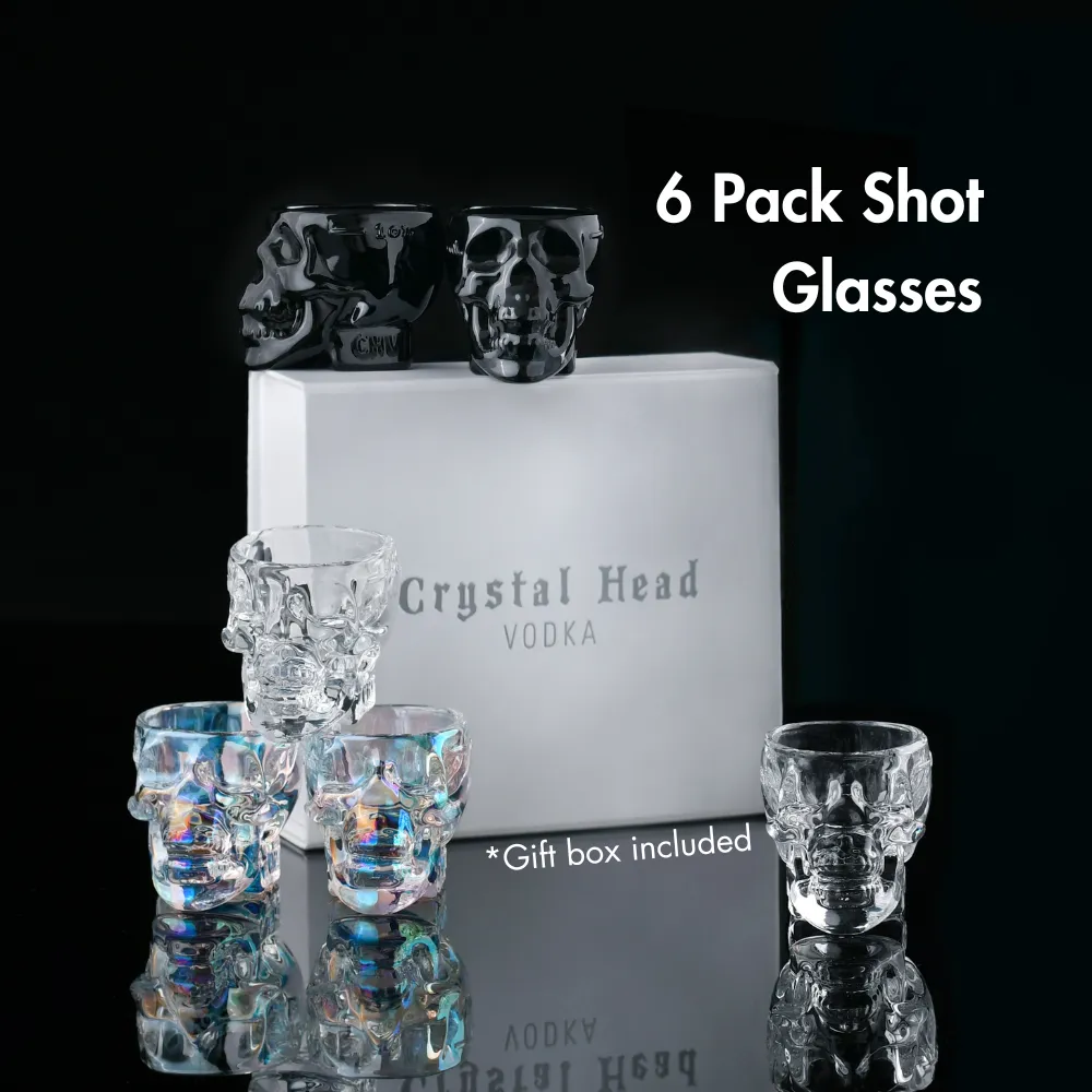Crystal Head Ultimate vodka set 3x75cl met barware agave