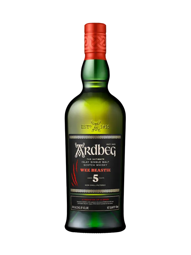 Ardbeg Wee Beastie single malt whisky 70 cl rokerig