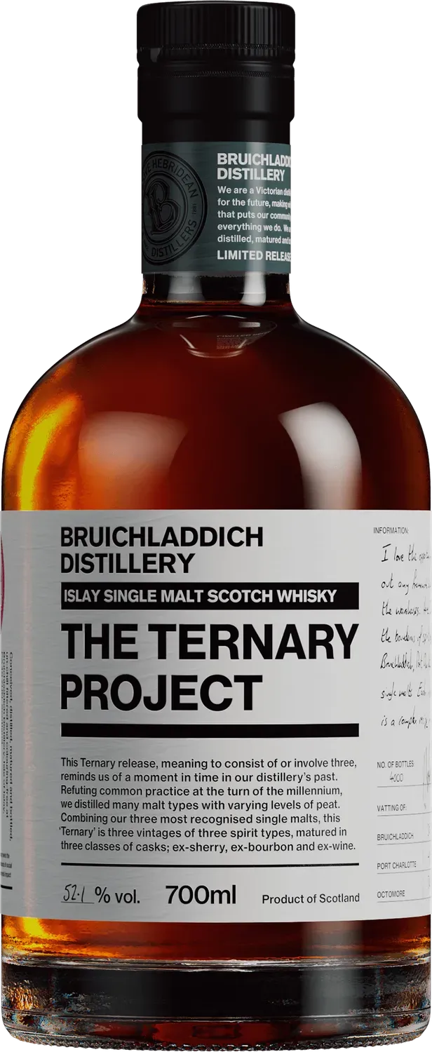 Bruichladdich The Ternary Project whisky 70cl limited edition