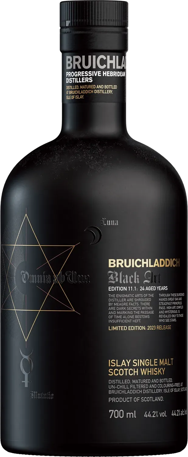Bruichladdich Black Art Edition 11 single malt whisky 70cl 24 jaar