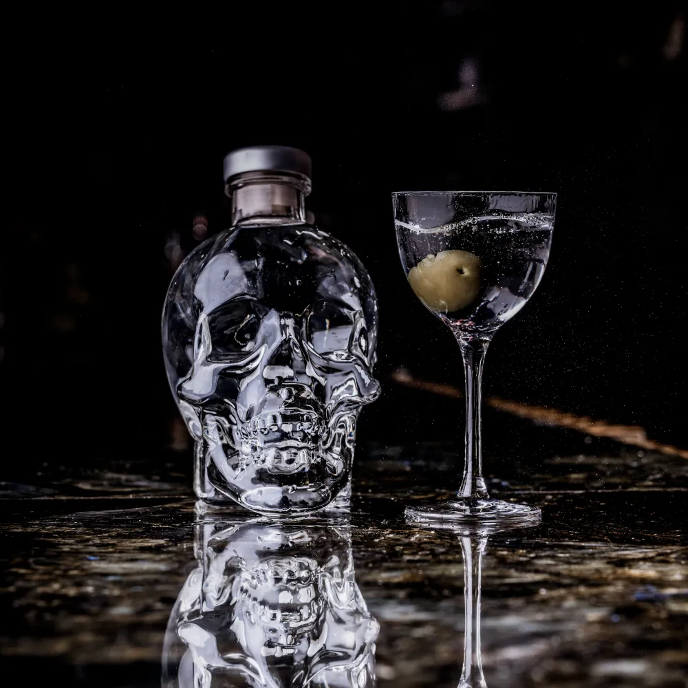 Crystal Head Original vodka 75 cl met 2 glazen neutraal