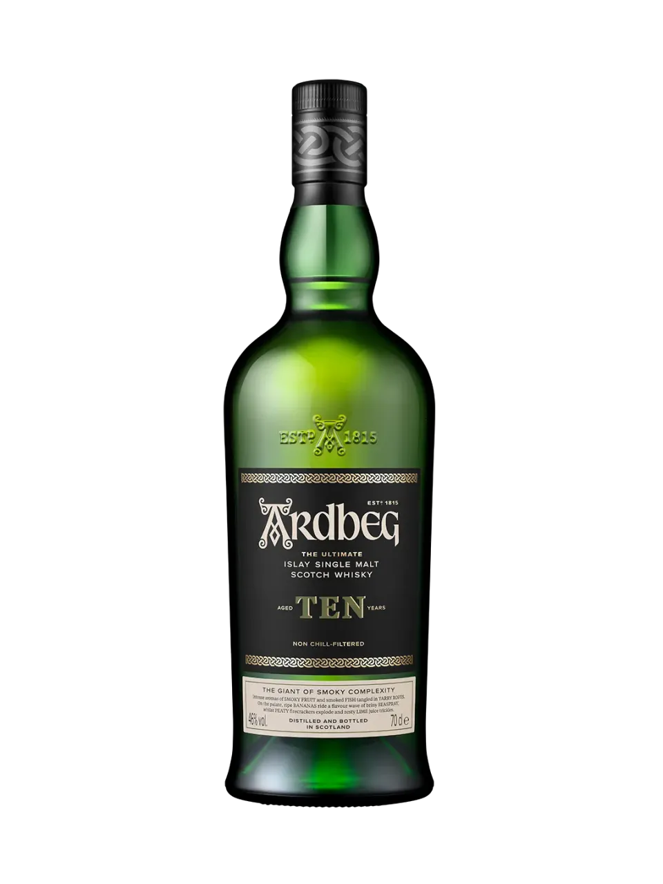 Ardbeg Ten Years Old single malt whisky 70 cl turf