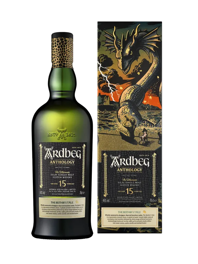 Ardbeg Anthology Beithir's Tale 15 Years single malt whisky charred