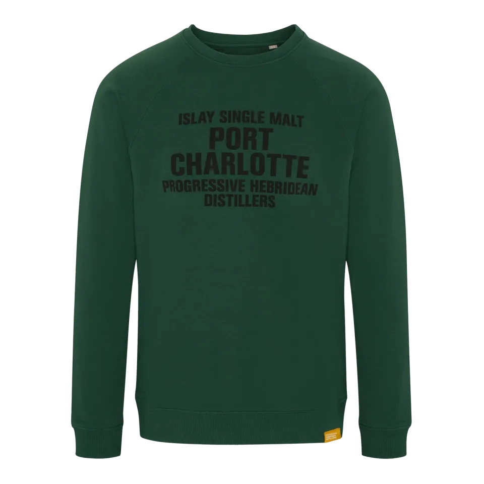 Bruichladdich Port Charlotte Green Sweatshirt trui groen