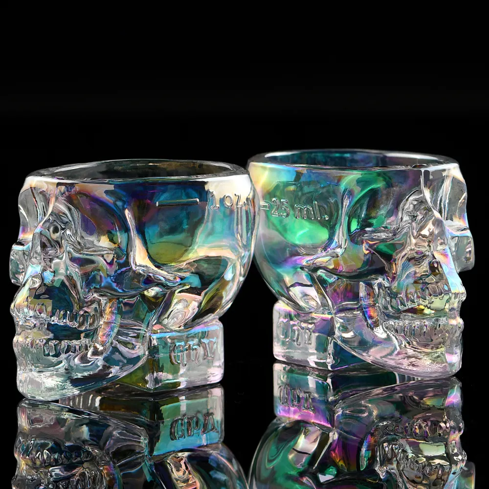 Crystal Head Aurora vodka 75 cl met 6 shotglazen tarwe