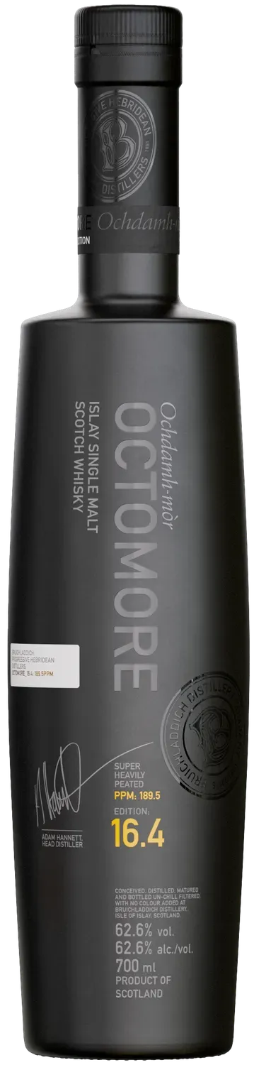 Bruichladdich Octomore 16.4 single malt whisky 70cl turf