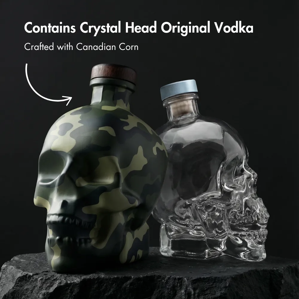 Crystal Head Camo wodka 750 ml limited edition mat