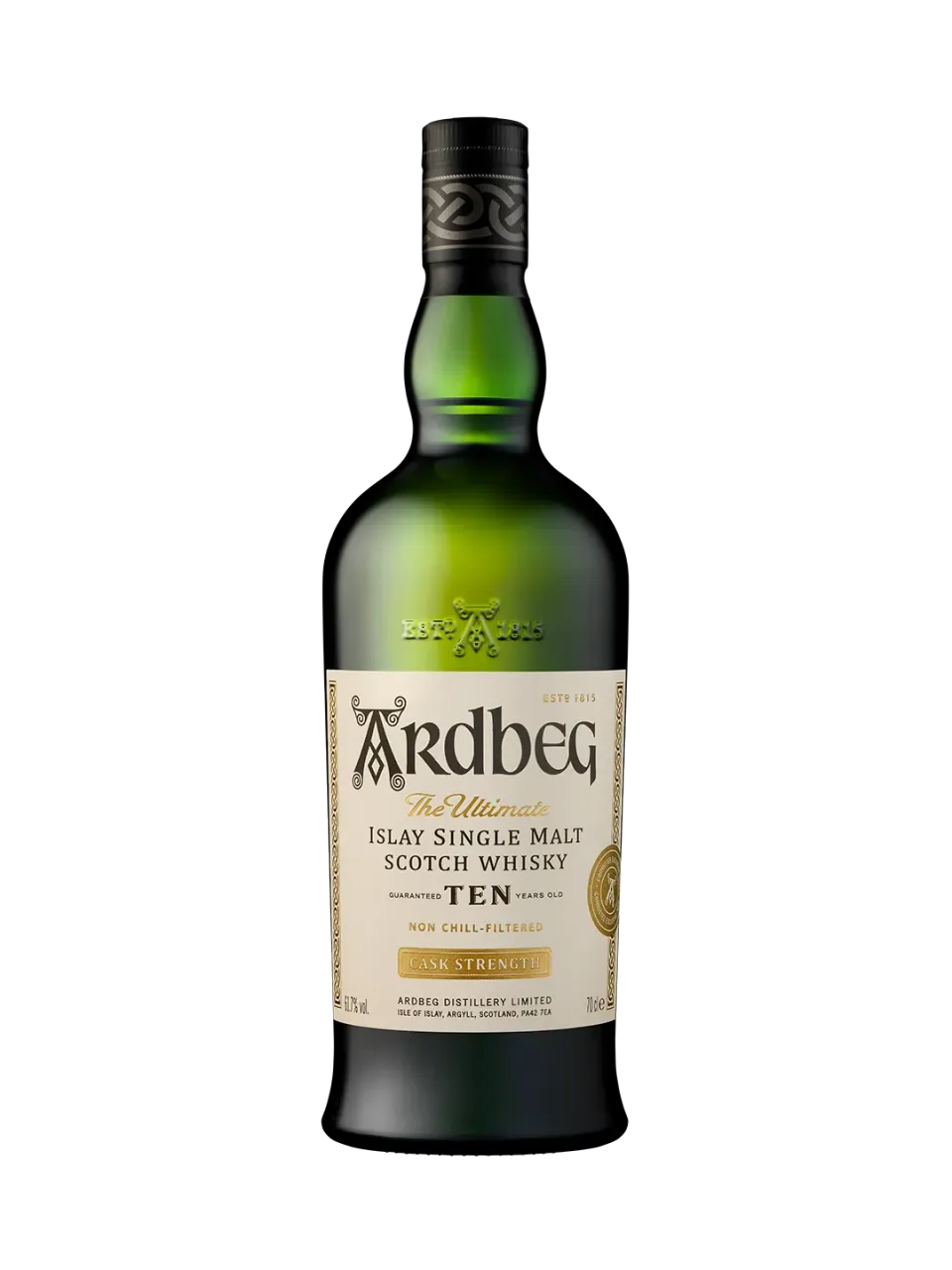 Ardbeg Ten Years Old single malt whisky cask strength