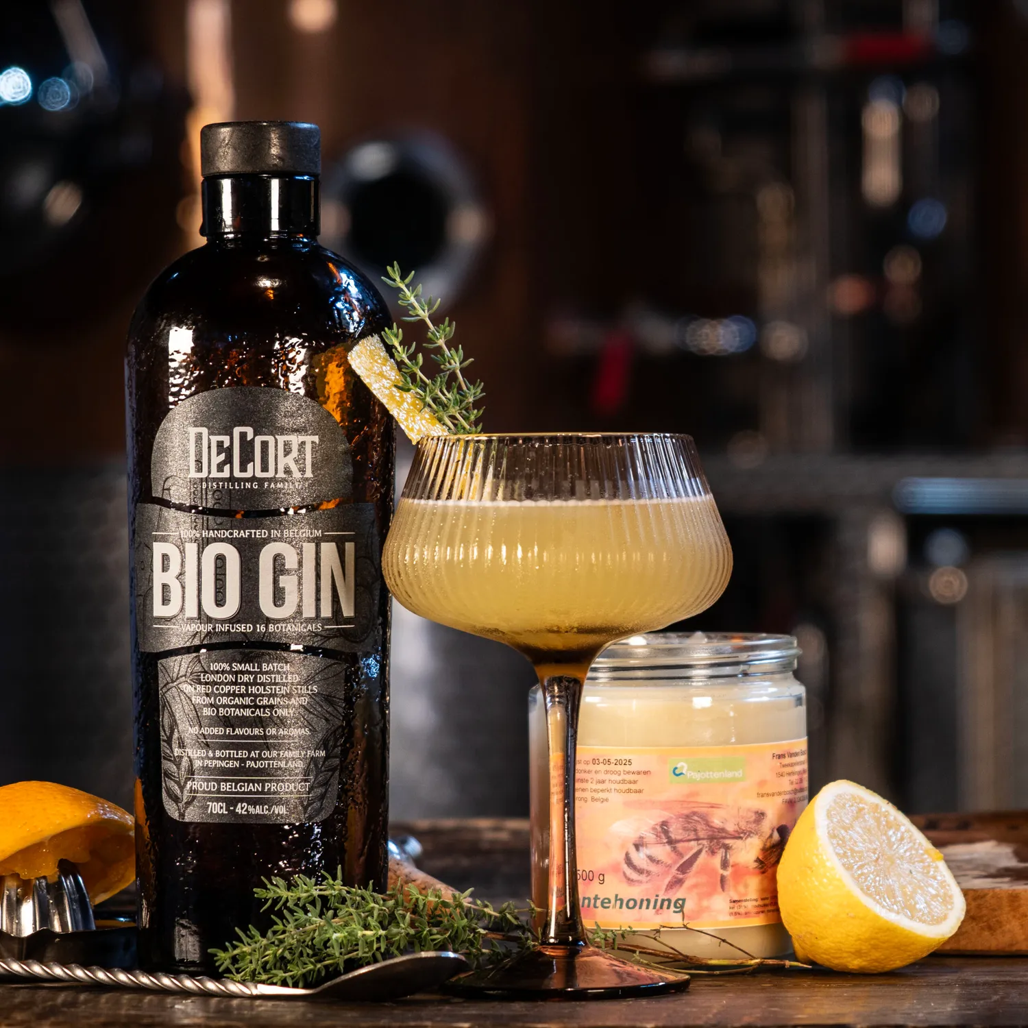 De Cort London Dry Bio gin 42% 70 cl kruidig