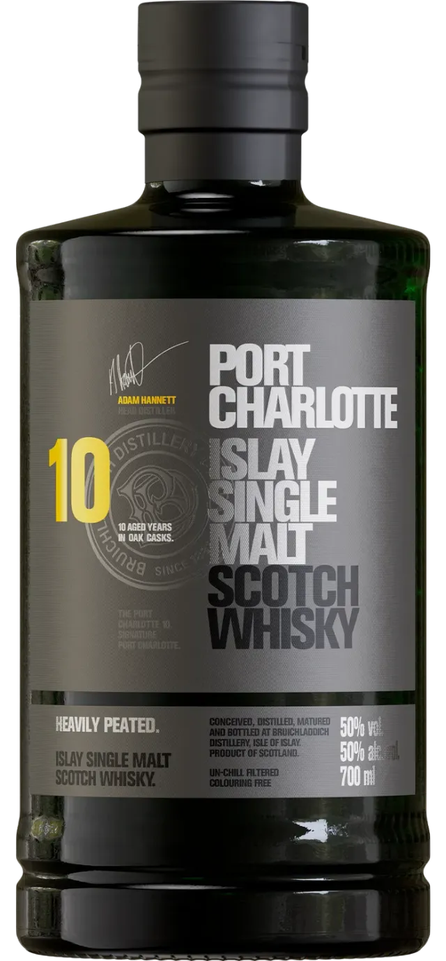 Bruichladdich Port Charlotte 10 single malt 70 cl turf