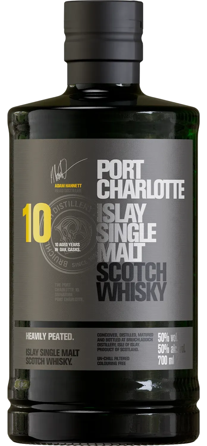 Bruichladdich Port Charlotte 10 single malt 70 cl turf