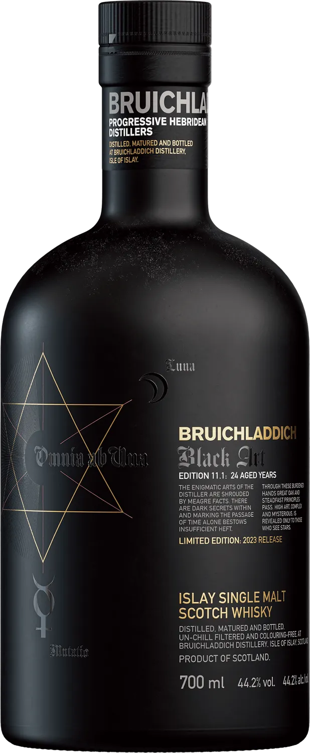 Bruichladdich Black Art Edition 11 single malt whisky 70cl 24 jaar